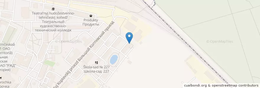 Mapa de ubicacion de Молочная кухня en Rússia, Distrito Federal Central, Москва, Северный Административный Округ, Район Аэропорт.