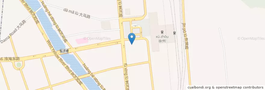 Mapa de ubicacion de 麦当劳 en 中国, 江苏省, 徐州市, 云龙区.