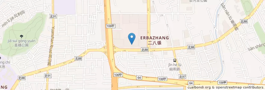 Mapa de ubicacion de 第一商業銀行 en تايوان, تايبيه الجديدة, 中和區.