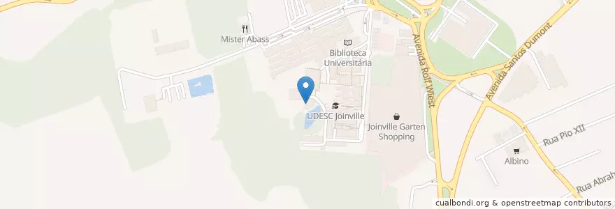 Mapa de ubicacion de Restaurante Mãos Peruanas en 巴西, 南部, 圣卡塔琳娜, Região Geográfica Intermediária De Joinville, Microrregião De Joinville, 若茵维莱.