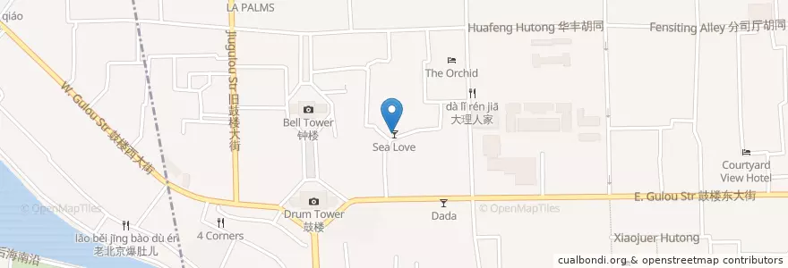 Mapa de ubicacion de Sea Love en China, Peking, Hebei, 东城区.