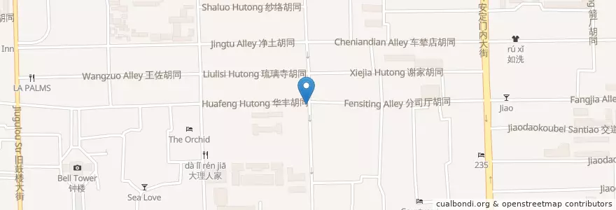 Mapa de ubicacion de Siif en China, Beijing, Hebei, Dongcheng District.