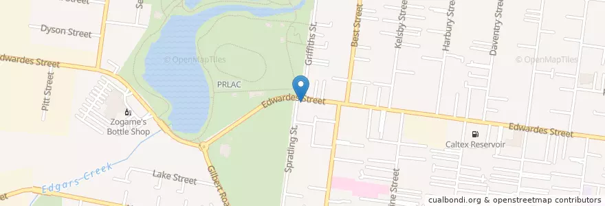 Mapa de ubicacion de Off the boat Pizzaria en 오스트레일리아, Victoria, City Of Darebin.