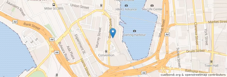 Mapa de ubicacion de KFC en Australien, Neusüdwales, Council Of The City Of Sydney, Sydney.