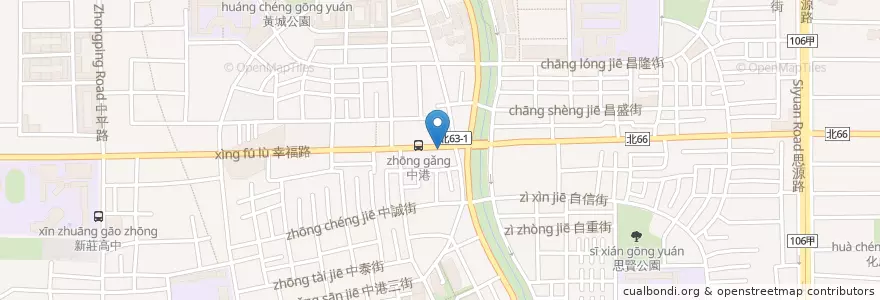 Mapa de ubicacion de 客家小炒 en Тайвань, Новый Тайбэй, 新莊區.