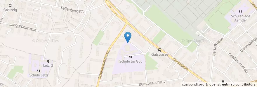 Mapa de ubicacion de Sound Fountain en Suisse, Zurich, District De Zurich, Zurich.