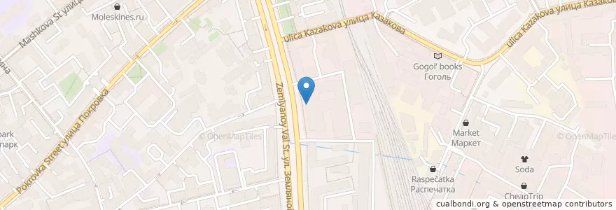 Mapa de ubicacion de Тарелка en Rusia, Центральный Федеральный Округ, Москва, Центральный Административный Округ, Басманный Район.