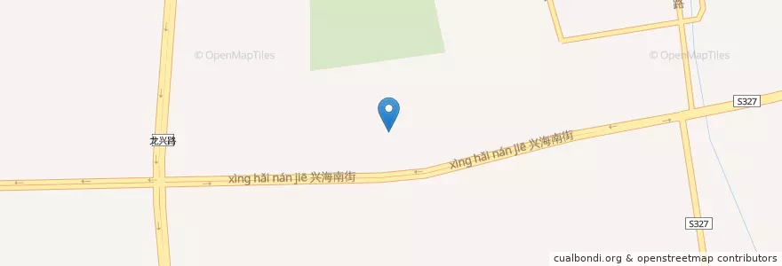 Mapa de ubicacion de 辽宁工程技术大学技术大学成人教育学院 en 중국, 랴오닝성, 후루다오시, 싱청시, 钓鱼台街道.