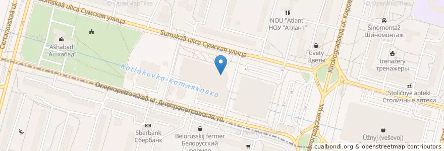 Mapa de ubicacion de Чайхона №1 en Rusland, Centraal Federaal District, Moskou, Южный Административный Округ.