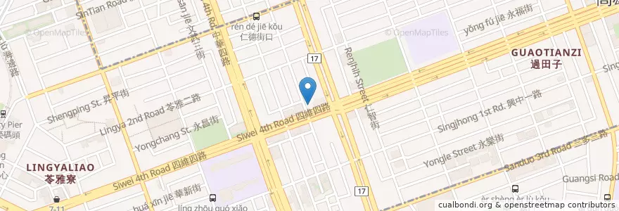Mapa de ubicacion de MUSE Kaohsiung en Taiwan, Kaohsiung, 苓雅區.