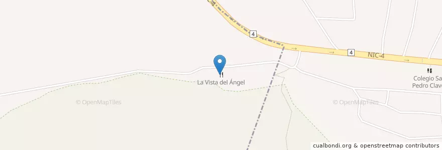 Mapa de ubicacion de La Vista del Ángel en Nicaragua, Departamento De Managua, Ticuantepe (Municipio).