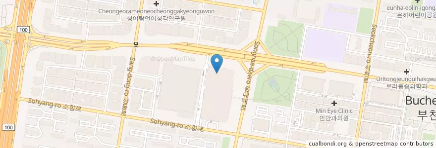 Mapa de ubicacion de 롯데리아 소풍점 en Coreia Do Sul, Gyeonggi, 부천시.