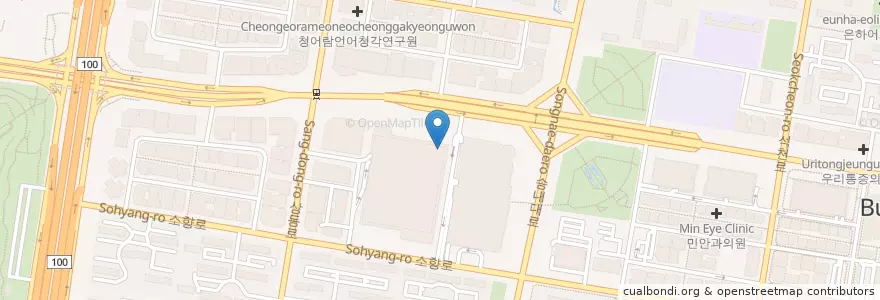 Mapa de ubicacion de 국민은행 en 대한민국, 경기도, 부천시.