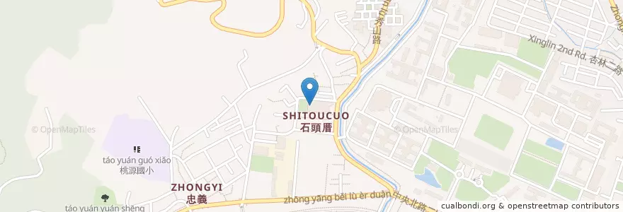 Mapa de ubicacion de 稻香圖書館 en Тайвань, Новый Тайбэй, Тайбэй, 北投區.