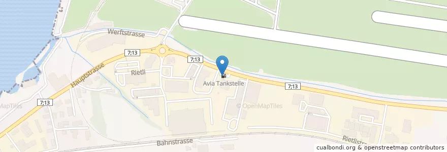 Mapa de ubicacion de Avia Tankstelle en İsviçre, Sankt Gallen, Wahlkreis Rorschach, Thal.