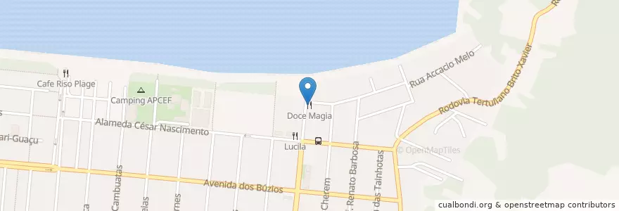 Mapa de ubicacion de Doce Magia en 巴西, 南部, 圣卡塔琳娜, Microrregião De Florianópolis, Região Geográfica Intermediária De Florianópolis, 弗洛里亚诺波利斯.