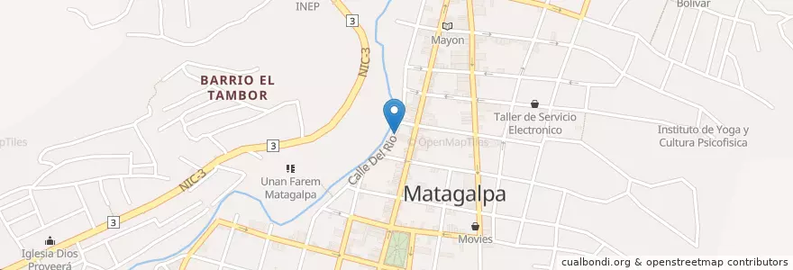 Mapa de ubicacion de Restaurante Toro Bravo en Nikaragua, Matagalpa, Matagalpa (Municipio).