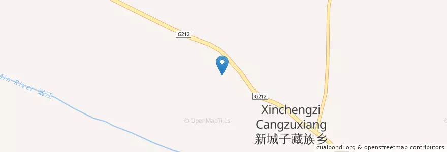 Mapa de ubicacion de 宕昌县 en Chine, Gansu, 陇南市, 宕昌县.