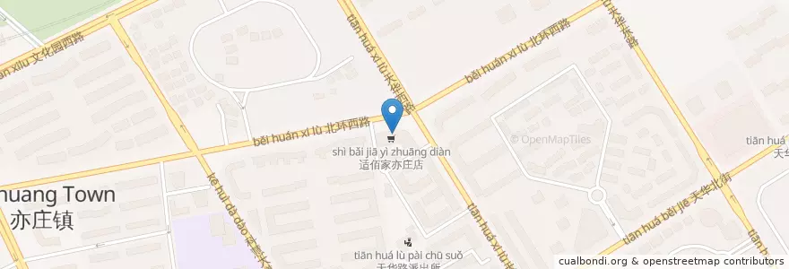 Mapa de ubicacion de 百姓平安药店 en 中国, 北京市, 河北省, 大兴区.