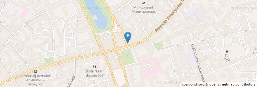 Mapa de ubicacion de Coffee Bean en 러시아, Центральный Федеральный Округ, Москва, Центральный Административный Округ, Басманный Район.