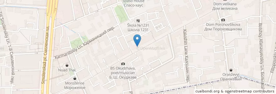 Mapa de ubicacion de Kemer en 俄罗斯/俄羅斯, Центральный Федеральный Округ, Москва, Центральный Административный Округ, Район Арбат.