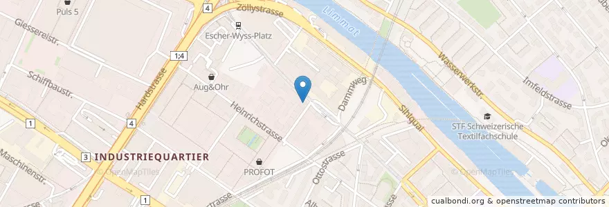 Mapa de ubicacion de Unico en سويسرا, زيورخ, Bezirk Zürich, Zürich.
