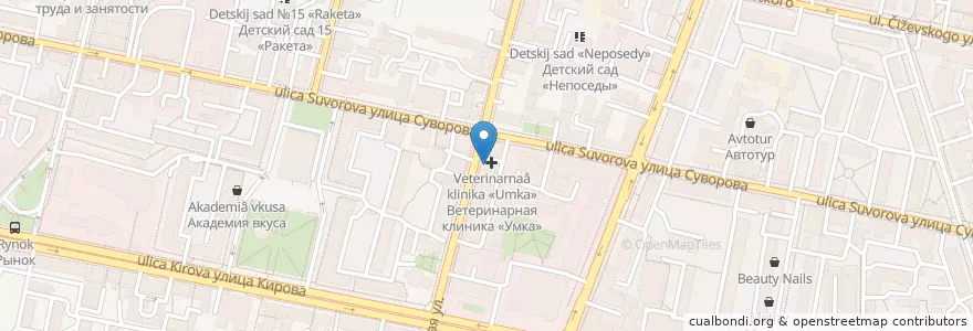 Mapa de ubicacion de Почта Банк en Russia, Distretto Federale Centrale, Калужская Область, Городской Округ Калуга.