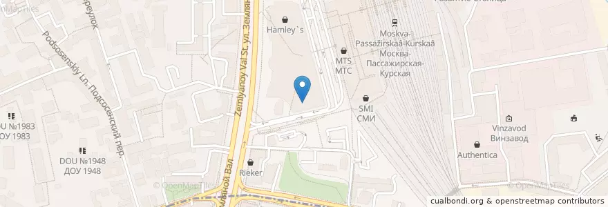 Mapa de ubicacion de Две палочки en Rusia, Distrito Federal Central, Москва, Distrito Administrativo Central, Басманный Район.