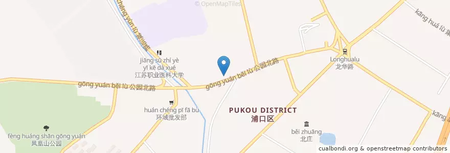 Mapa de ubicacion de 益丰大药房 en China, Jiangsu, Nanjing, 浦口区.