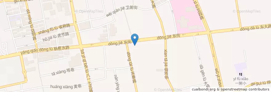 Mapa de ubicacion de 中国民生银行 en 中国, 福建省, 福州市, 鼓楼区.