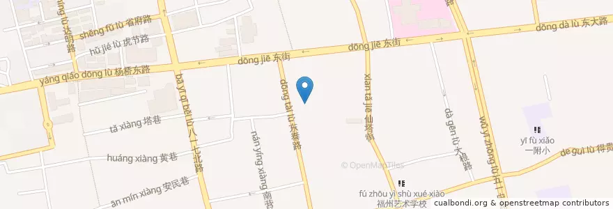 Mapa de ubicacion de 重庆名小吃 en 中国, 福建省, 福州市, 鼓楼区.