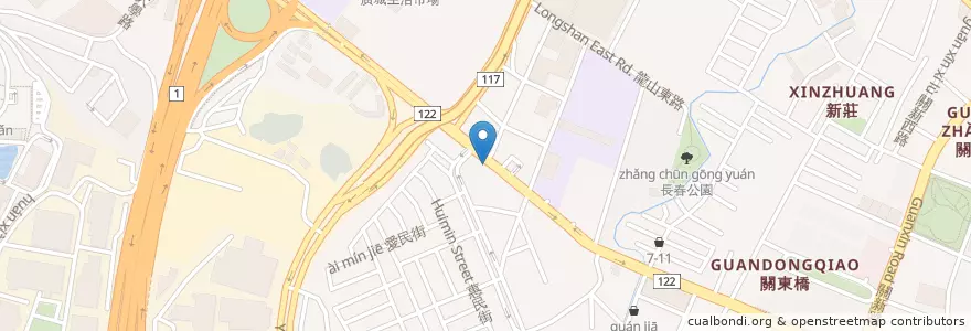 Mapa de ubicacion de 吉野家 en 台湾, 台湾省, 新竹市, 東区.