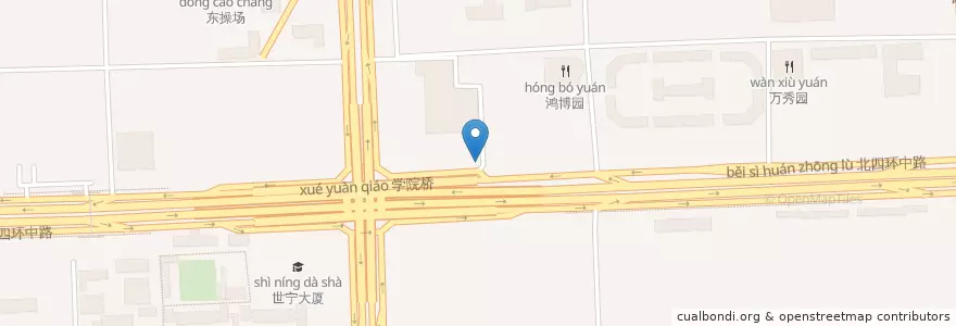 Mapa de ubicacion de 停车场出口 en China, Beijing, Hebei, Haidian District.