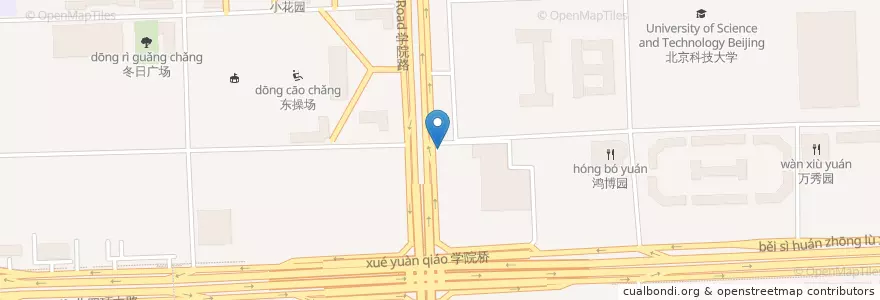 Mapa de ubicacion de 停车场入口 en 中国, 北京市, 河北省, 海淀区.