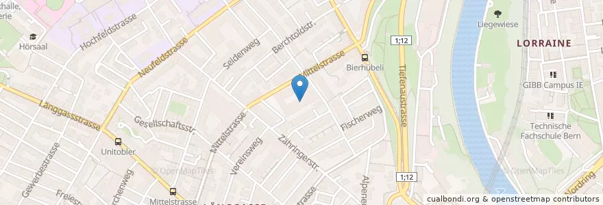 Mapa de ubicacion de Institut Archäologische Wissenschaften en スイス, ベルン, Verwaltungsregion Bern-Mittelland, Verwaltungskreis Bern-Mittelland, Bern.