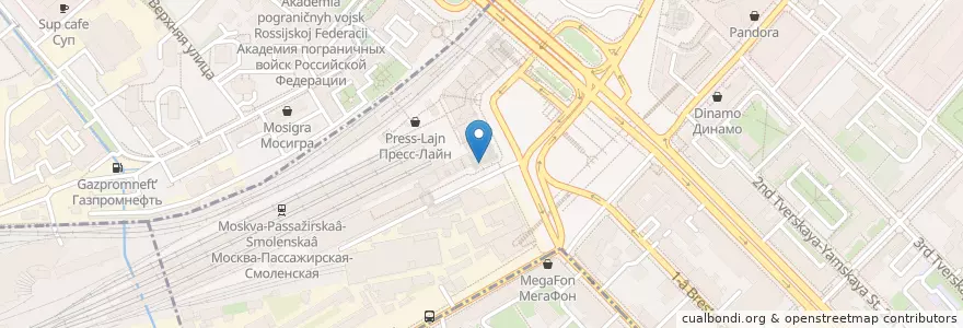 Mapa de ubicacion de Costa Coffee en ロシア, 中央連邦管区, モスクワ, Центральный Административный Округ, Тверской Район.