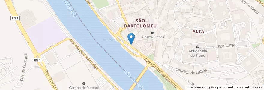 Mapa de ubicacion de Millennium bcp en Portugal, Centro, Baixo Mondego, Coimbra, Coimbra, Sé Nova, Santa Cruz, Almedina E São Bartolomeu.