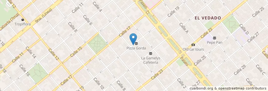 Mapa de ubicacion de Cafetería Doña Pepa en کوبا, La Habana, Plaza De La Revolución.