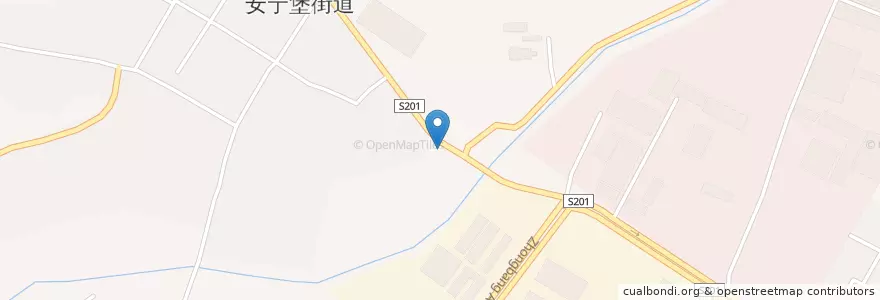Mapa de ubicacion de Anning District en China, Gansu, Lanzhou, Anning District, Anningbao Subdistrict.
