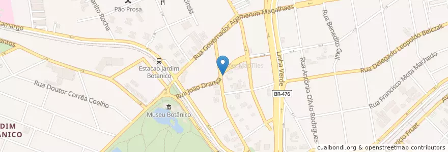 Mapa de ubicacion de Restaurante Boa Mesa en Brazilië, Regio Zuid, Paraná, Região Geográfica Intermediária De Curitiba, Região Metropolitana De Curitiba, Microrregião De Curitiba, Curitiba.