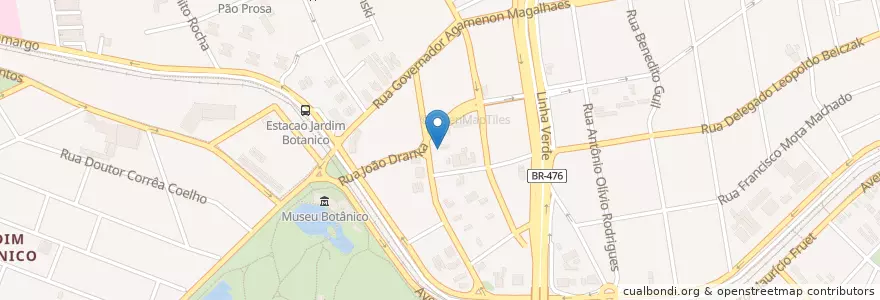Mapa de ubicacion de Restaurante Millons en 브라질, 남부지방, 파라나, Região Geográfica Intermediária De Curitiba, Região Metropolitana De Curitiba, Microrregião De Curitiba, 쿠리치바.