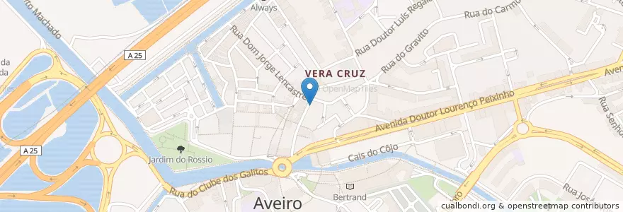 Mapa de ubicacion de Zico en Portugal, Aveiro, Centro, Baixo Vouga, Aveiro, Glória E Vera Cruz.