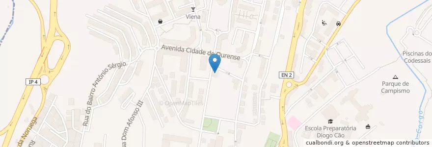 Mapa de ubicacion de Casa de Chã Avó Matilde en Portugal, Norte, Vila Real, Douro, Vila Real, Vila Real.