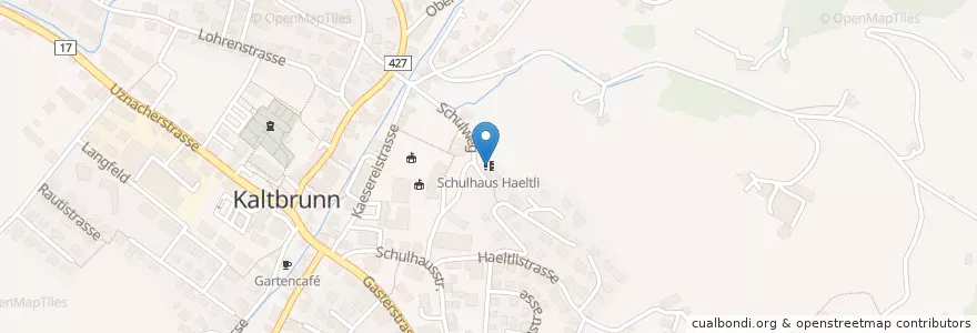 Mapa de ubicacion de Schulhaus Haeltli en Svizzera, San Gallo, Wahlkreis See-Gaster, Kaltbrunn.