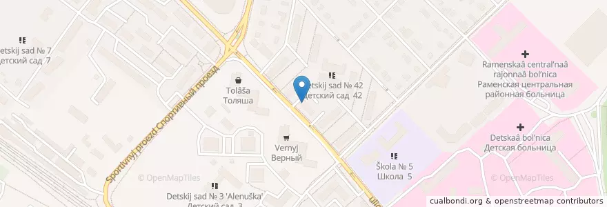 Mapa de ubicacion de Медцентр en Rusia, Distrito Federal Central, Óblast De Moscú, Раменский Городской Округ.