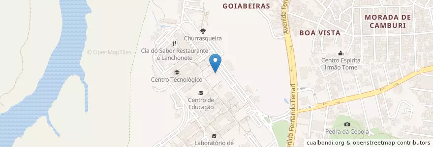 Mapa de ubicacion de Biblioteca Setorial do CT en Brazilië, Regio Zuidoost, Espírito Santo, Região Geográfica Intermediária De Vitória, Vitória, Região Metropolitana Da Grande Vitória, Microrregião Vitória.