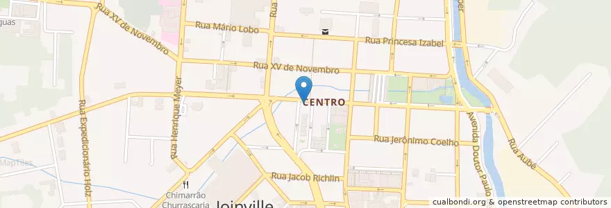 Mapa de ubicacion de Zebrão en 巴西, 南部, 圣卡塔琳娜, Região Geográfica Intermediária De Joinville, Microrregião De Joinville, 若茵维莱.