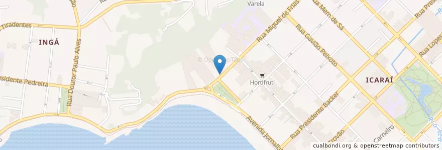 Mapa de ubicacion de Gruta de Capri en برزیل, منطقه جنوب شرقی برزیل, ریودو ژانیرو, Região Geográfica Intermediária Do Rio De Janeiro, Região Metropolitana Do Rio De Janeiro, Região Geográfica Imediata Do Rio De Janeiro, Niterói.