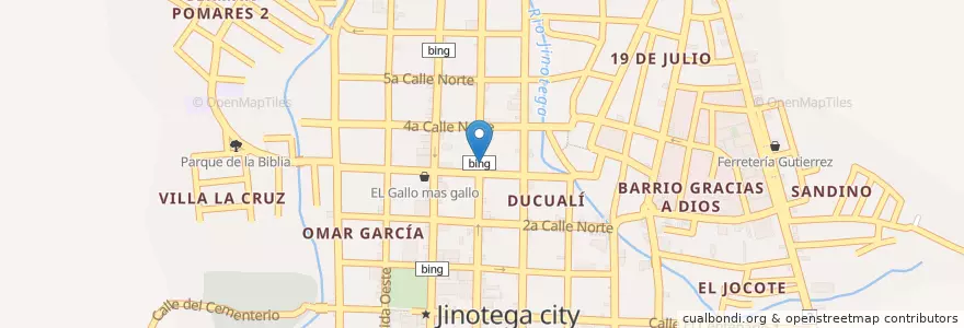 Mapa de ubicacion de Clínica Excelencia Dental en ニカラグア, ヒノテガ県, Jinotega (Municipio).