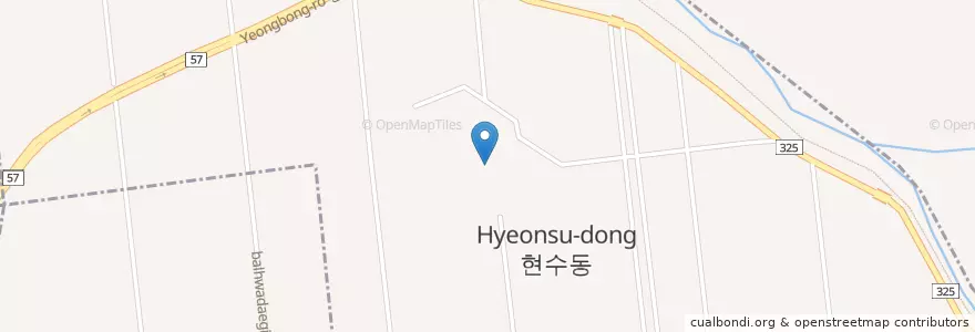 Mapa de ubicacion de 현수동 en Korea Selatan, Gyeonggi, 안성시, 현수동.